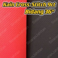 9ct Kain Cross-stitch / Cross Stitch Cloth(Black , Red , Baby Blue , Baby Pink)