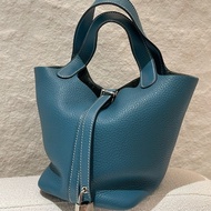 愛馬仕 Hermès Picotin Lock 18 藍色菜籃子