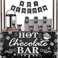 Sliner Hot Cocoa Stand Include 1.3 Gallon Stainless Steel Insulated Beverage Dispenser with Spigot, 