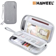 HAWEEL Clutch Pouch Bag Passport Wallet Document Organizer Storage Credit Cards Case Bag Passport Wa
