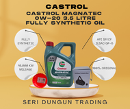 [CASTROL] ENGINE OIL MAGNATEC 0W20 5W30 5W40 FULLY 10W40 SEMI 4L/3.5L 100% ORI