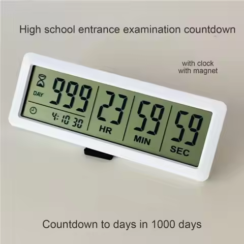999 Days Digital Countdown Timer Digital Display Time Management Countdown Clock Electronic Reusable