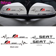 2pcs Car Rearview Mirror Sticker For Seat FR Leon Ateca Cupra