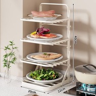 廚房備菜架 置物架 吸盤多層折疊火鍋食材配菜盤家用壁掛式收納架子(平行進口）（快遞送貨上門）