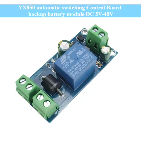 New YX850 Automatic Switching Control Board Backup Battery Module DC 5V-48V Universal Emergency Conv