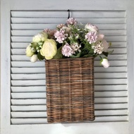 長方形壁籃。門籃。廚房儲物。掛牆花盆。