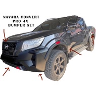 Nissan navara Np300 convert to navara pro 4x 2023 navara bumper grill grille fender arch Flare 4x4 C