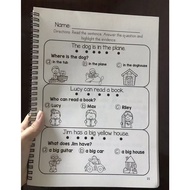 120Pages Children English Reading Comprehension Exercise Book Kindergarten English Worksheet for K1