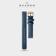 14มม. Skagen สายนาฬิกาหนังแท้แบบถอดออกได้อย่างรวดเร็วด้วยสกรูสีฟ้าและสีฟ้าน้ำตาลดำสำหรับใช้แทน BERING สีขาว