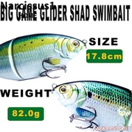 NARCISSUS Sea Fishing Lure, Realistic 178mm 81g Trout Swinning Bait,  Ultra Large Luya Trolling Mini