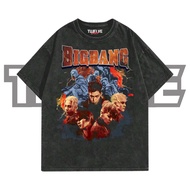 Bigbang Oversize Washed T-Shirt | Men Women Tops | Bigbang KPOP T-shirt for Girls and Boys Unisex | 