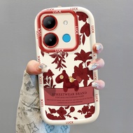 MERAH Casing hp for Infinix Smart 7 Tecno POP 7 4G POP 7 Pro 4G Case Reddaun and Wooden Horse Silico