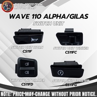 WAVE 110 ALPHA/GILAS SWITCH UNIT (HORN - CS11F/ WINKER - CS11FC/ DIMMER - CS11FD/ STARTER - CS11FG)