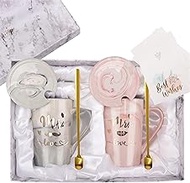 Mr and Mrs Coffee Mugs - 2024 Wedding Gifts for Couple - Bride to Be Gifts Couples Gift Ideas - Anni