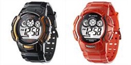 【先鋒鐘錶】捷卡（Jaga）M857—AI（黑橙）﹧M857—GG（紅）多功能電子錶﹧潛水錶（1支）