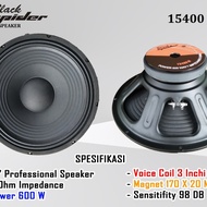 Speaker Black spider 15inch 15400