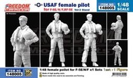 鐵鳥迷*現貨新品超商*美軍F-5E/F/N、R女飛官1/48塑膠模型1入FREEDOM No.148005