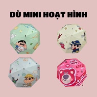 Dù Gấp Gọn Tự Động Họa Tiết Shin Chan Siêu Dễ Thương | Ô Che Mưa Nắng Mini Cho Học Sinh Văn Phòng