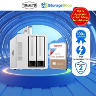 Combo set of DAS TerraMaster TD2 network storage equipment with 1 genuine 24/7 3.5inch NAS N300 hard