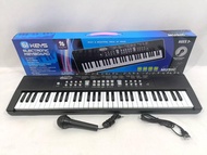 [Semuajual]PIANO ELEKTRONIK 61 KEYS / KEYBOARD ELECTRONIC 61 KEYS LENGKAP MIC DAN CHARGER