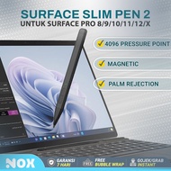 Surface slim pen 2 stylus pro/8/9/10/11/12 palm rejection stylus magnetic 4096 point type-c charge