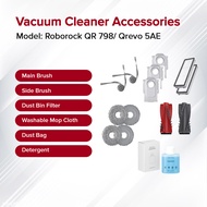 Roborock QR 798 & Qrevo 5AE Robot Vacuum Accessories | Replacement Mop, Filters, Main & Side Brushes