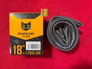 BLACK CAT 18 Inch Bicycle Inner Tube 18x1.75/2.125 AV Schrader Valve Butyl Tube Basikal Kids Bike BM