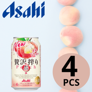贅沢白桃果汁酒 350ml x 4 酒精度4%
