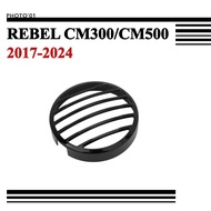 PSLER For Rebel 300 500 CMX500 CMX300 CM300 CM500 Headlamp Cover Headlight Cover (Bright Black)