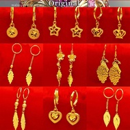 Earrings female 916 gold earrings 916 gold earrings earrings earrings earrings European 916 gold ear