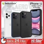 SwitchEasy Aero iPhone 12 / 12 Mini / 12 Pro / 12 Pro Max เคสกันกระแทกขอบสี หลังแบบด้าน เคสมือถือไอโ