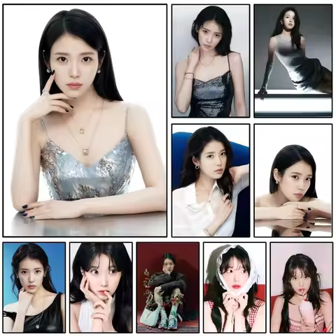 Korean Singer-songwriter I-IU Poster Frameless Painting Bedroom Wall Sticker Living Room Home Decora