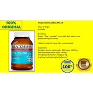 BLACKMORES Omega-3 Fish Oil 1000mg 400s Tub