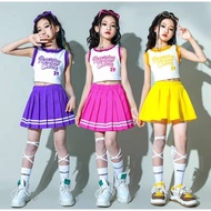 Children's cheerleading dance outfit, sports colors, jazz dance outfit, fashion catwalk clothing GW8