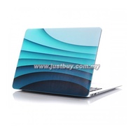 Macbook PRO Retina 13 Inch A1502/A1425 Art Graphic Rubberized Hard Case - Blue