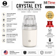 TIMEMORE Crystal Eye Travel Brewer 300ml Portable Coffee Brewer Coffee Cup 2-in-1 Compatible With 15
