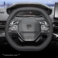 JIBEIDUN | ฝาครอบพวงมาลัยสำหรับ Peugeot 408 408X 508 2008 4008 5008 3008 308 301