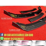 Honda civic fc si 2016 - 2021 front bumper lower add on diffuser lip lips bodykit [READY STOCK]