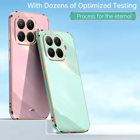 15T Luxury Plating Soft Silicone Case for Xiaomi 15T 17T Pro Candy Camera Protection TPU Bumper Back