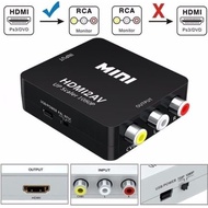 HDMI to AV RCA Converter Adapter MINI HDMI2AV ADAPTER MINI BOX HDMI2AV
