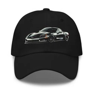 [ada stok]Blacked Out C6 Z06 Dad Hat – Topi Besbol Kereta Otot Klasik Amerika