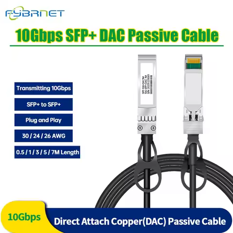 Fybrnet 10G/40G SFP+ DAC Cable, Direct Attach Copper Passive Cable, 0.5M-7M, Work for Cisco,MikroTik