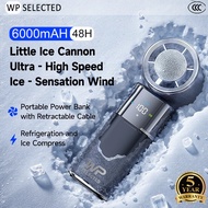 🧊0°C Icy Wind Handheld Fan 6000mAh Mini Portable Fan 48H Battery 3-in-1 Power Bank Cooling 3c power 