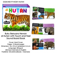 Sound Book Touch and Feel HEWAN (ada tekstur sensory & suara hewan) - buku edukasi bayi