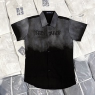 Áo Sơ Mi Nam Nữ Tay Ngắn vải Đũi Nhật Cao Cấp Logo Dập Nổi Siêu Nét Thiết Kế Tôn Dáng Sang Trọng Lịc