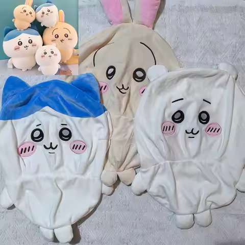 Chiikawa Sanrio Plush Toys Large Kawaii Usagi Hachiware Cartoon Kawaii Semi-finished Leather Holster