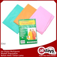 Alldaysmart Jas Hujan Anak 1604-401 (Random Colour) C012 - Set 3 ps