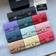 Classic CF Card Holder Coin Purse Caviar Cowhide Bag Sheepskin Wallet Ladies Wallet Card Holder Card