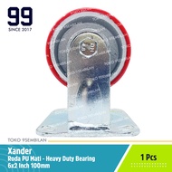 Xander Heavy Duty PU Wheels 4 x 2inch 100mm Cart Trolley Display Case