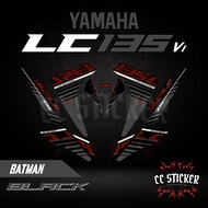 YAMAHA LC135 V1 | STICKER STRIPE MOTOR HITAM PURBA MERAH PURBA BATMAN PURBA CUSTOM STRIPE BODY STICK